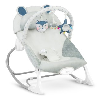 Leżaczek bujaczek z wibracją Ricokids - szary