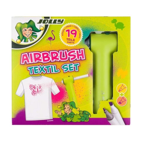 Airbrush Textile zestaw kreatywny do tkanin - Jolly 3+