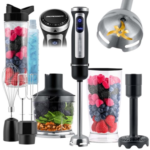 Blender ręczny z butelką 1500 W BD-754 Berdsen