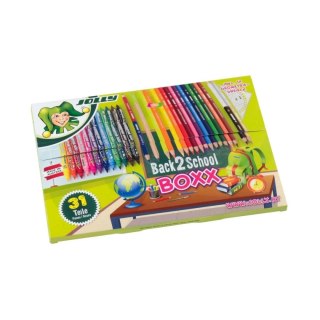Zestaw Back 2 School kredki i mazaki 31 el. - Jolly 3+