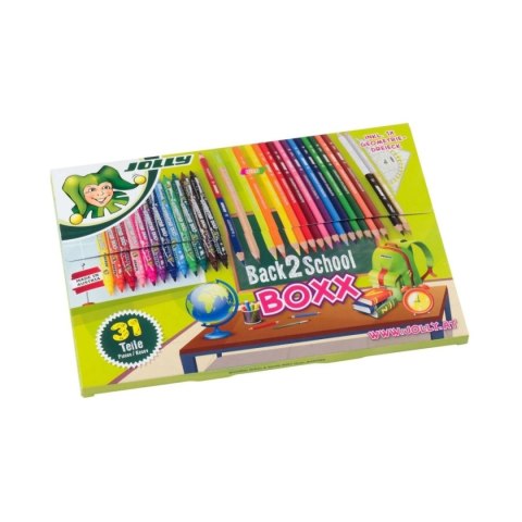 Zestaw Back 2 School kredki i mazaki 31 el. - Jolly 3+