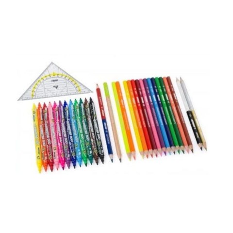Zestaw Back 2 School kredki i mazaki 31 el. - Jolly 3+