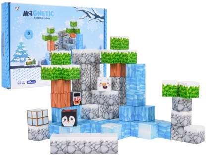 Zestaw Kostek, Klocków Magnetycznych 66el.