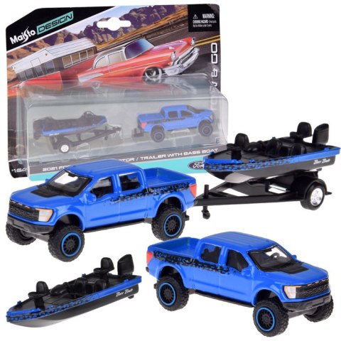 Maisto Licencjonowane Auto metalowe Ford F-150 SVT Raptor 2021 łódź ZA5970