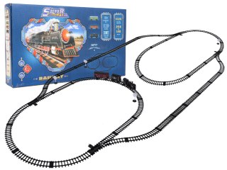 MEGA Kolejka Retro z Funkcją Dymu, Świateł i Dźwięku