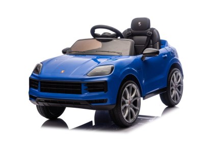 Autko na Akumulator Porsche Cayenne Niebieski Elektryczny Jeździk dla Dziecka