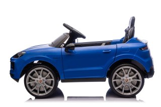 Autko na Akumulator Porsche Cayenne Niebieski Elektryczny Jeździk dla Dziecka