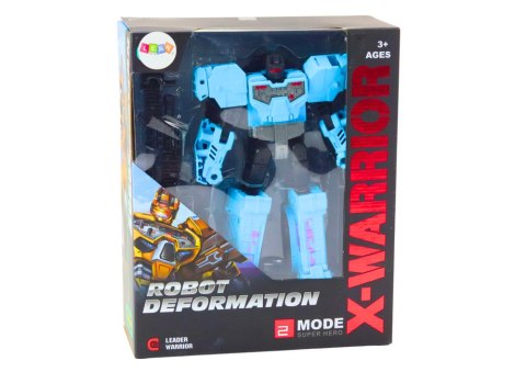 Robot Bojowy Auto 2W1 Broń Karabiny Akcesoria Niebieski