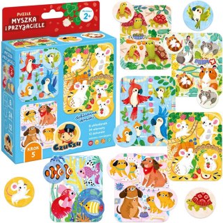 CzuCzu Puzzle Myszka i Przyjaciele - Układanka i memorki 2+ ZA5663