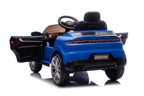 Autko na Akumulator Porsche Cayenne Niebieski Elektryczny Jeździk dla Dziecka