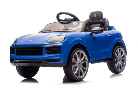 Autko na Akumulator Porsche Cayenne Niebieski Elektryczny Jeździk dla Dziecka