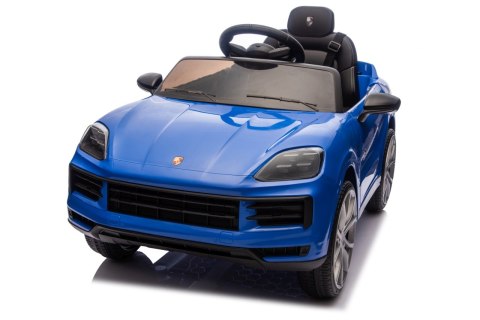 Autko na Akumulator Porsche Cayenne Niebieski Elektryczny Jeździk dla Dziecka