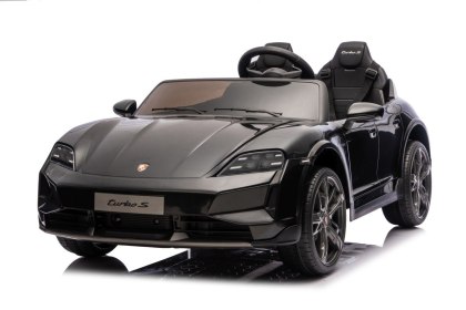Porsche Taycan Turbo S Czarny 24V Autko na Akumulator 2x90W dla Dzieci