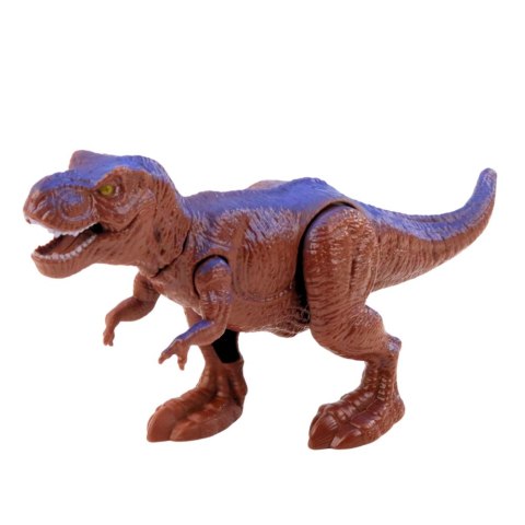 Ciężarówka Transport Dinozaurów Figurka Światła Dźwięki Zielona 1:14