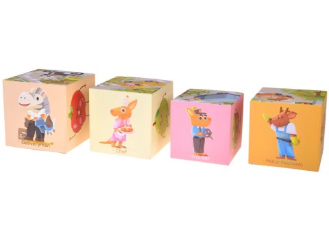 Edukacyjne puzzle sześcienne dla dzieci - kreatywna układanka 10szt. ZA5868