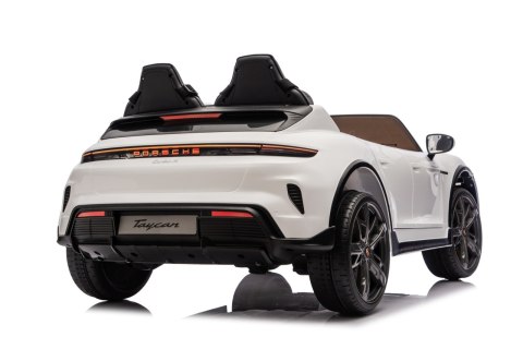 Porsche Taycan Turbo S Biały 24V Autko na Akumulator 2x90W z Pilotem