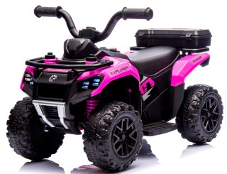 Quad J9 różowy na akumulator, quady dla dzieci muzyka światło Akumulator litowo-jonowy