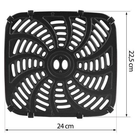 Ruszt tacka do frytkownicy beztłuszczowej Air Fryer 22,5x24 Berdsen BD-655