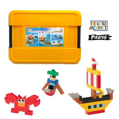 Klocki Little Architect Pirates 335 el. - piracki zestaw 4+