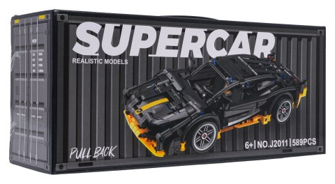 Zestaw Klocków Auto Sportowe Czarne 589el.