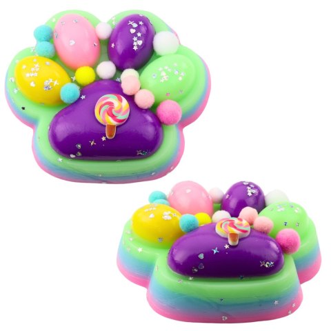 Gniotek Kocia Łapka Zabawka Antystresowa Sensoryczna Squishy XXL Fioletowa Zielona