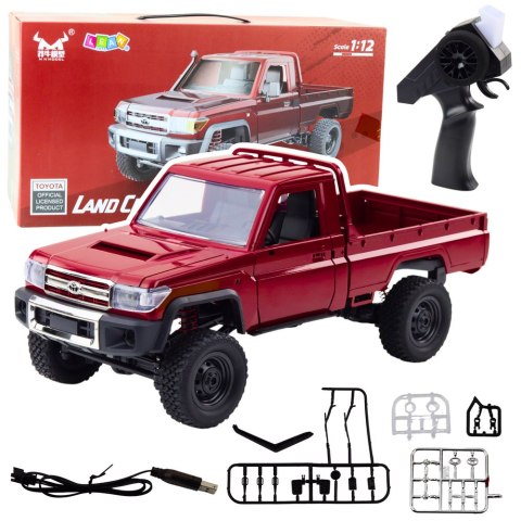 Samochód Terenowy MN82 Zdalnie Sterowany RC Napęd 4x4 Czerwony 1:12