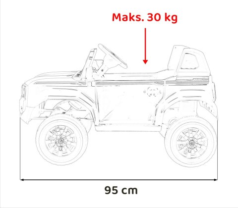 Auto na Akumulator dla Dzieci Toyota Land Cruiser PRADO – Mocne Silniki 4x4