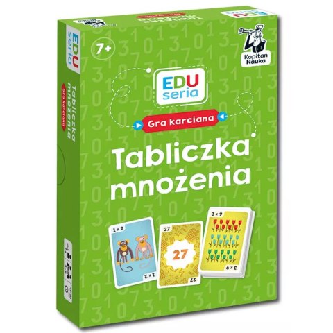 Kapitan Nauka EDUseria. Tabliczka mnożenia. Gra karciana GR0817