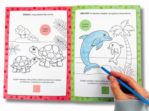 Kapitan Nauka Kolorowanka sylabowa. Dzikie zwierzęta KS1210