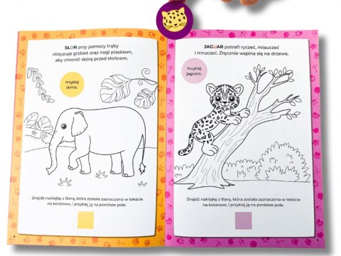 Kapitan Nauka Kolorowanka sylabowa. Dzikie zwierzęta KS1210