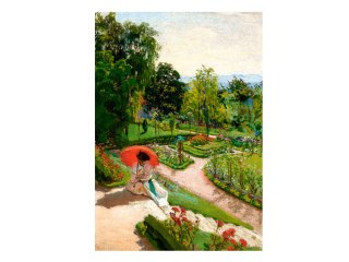 Puzzle 500-elementów Red Umbrella, Józef Mehoffer Art Collection B-54046