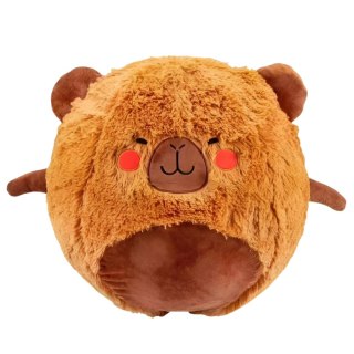 Piłka Do Skakania Rosnąca Pluszowa Kapibara Brązowa Pompka 50 cm
