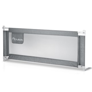 Barierka ochronna do łóżka zabezpieczająca bramka blokada 200 cm Nukido NK-227 szara