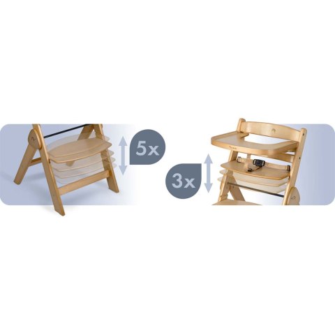 Drewniane krzesełko do karmienia Nukido Timo