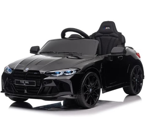 BMW m4 Czarny Auto na akumulator EVA Skóra pilot Akumulator litowo-jonowy