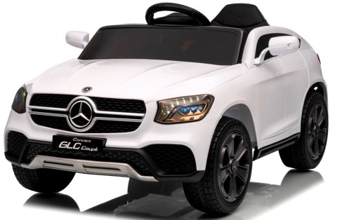 Biały Mercedes GLC Coupe na Akumulator dla Dzieci Napęd 4x4, Bateria Li-Ion