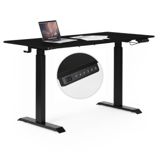 Biurko elektryczne regulowane 140x70 cm regulacja wysokości 76-121 cm ModernHome