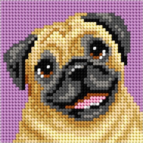 Haft. Moje pierwsze wyszywanie - Mops