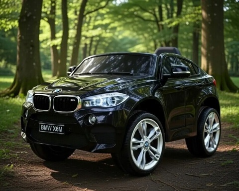 BMW X6M Elektryczne Autko dla dzieci - Czarny SUV + Pilot