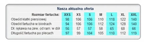 Biały fartuch laboratoryjny męski Rozmiar XL 100% bawełna kitel Biały fartuch medyczny kitel