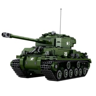 Klocki Konstrukcyjne Czołg Wojskowy Sherman M4A3E8 Skala 1:30 839 el.