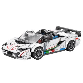 Klocki Konstrukcyjne Samochód Sportowy Kabriolet SVJ Biały 348 el.
