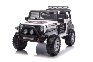 Auto na Akumulator Jeep BEAST 4x4 Udźwig 50kg Kołyska biały