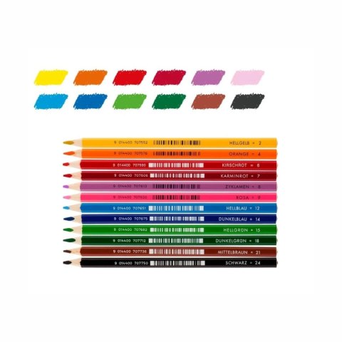 Jolly Supersticks Classic 144 kredki w drewnianym pudełku 5+