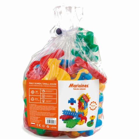 Klocki waflowe Marioinex Mały Domek 31 el. - zestaw 2+