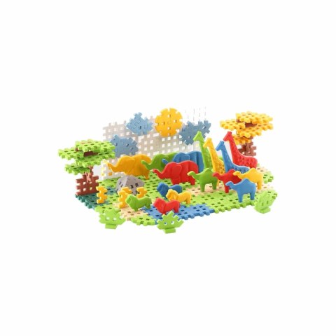 Marioinex Mini Waffle Animals Safari 100 el. - klocki z figurkami 3+