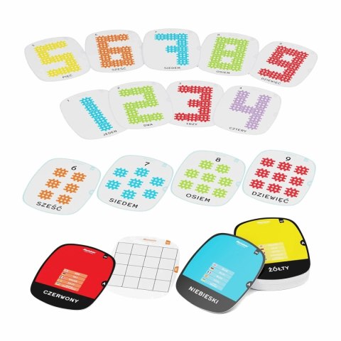 Klocki Mini Waffle Matematyka 444 el. - Marioinex 2+