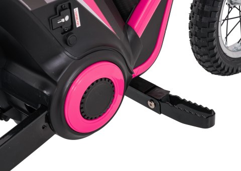 Motor na akumulator dla dziewczynki RZ56 MAX Różowy 350W