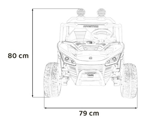 Auto na akumulator Buggy SPEEDY 4x4 Różowy 4x200W