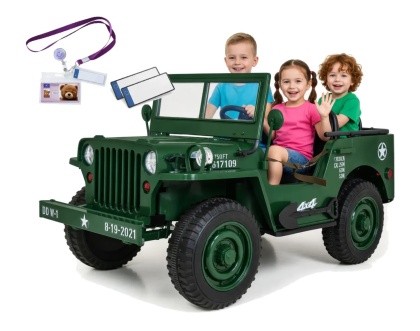 Mocny Wojskowy Jeep dla dzieci 24V 4x4 Aż 3-Osobowy! Wersja PRO 4x90W